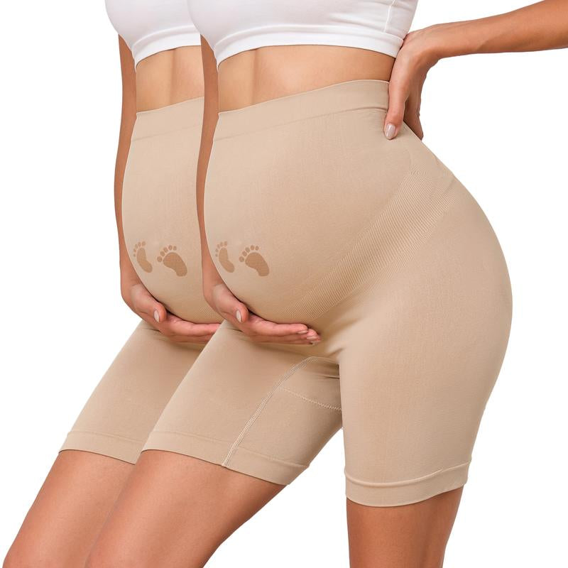 Maternity Shapewear for under Dresses over Belly Pregnancy Underwear Mid-Thigh High Waist Shorts Panties for Baby Shower Maternity Dress Maternity Underwear for All Trimester Maternity Fall Maternity Dress Maternity Clothes for Photoshoot