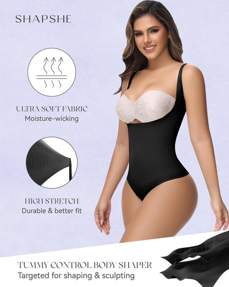 SHAPSHE Tummy Control Thong Shapewear for Women