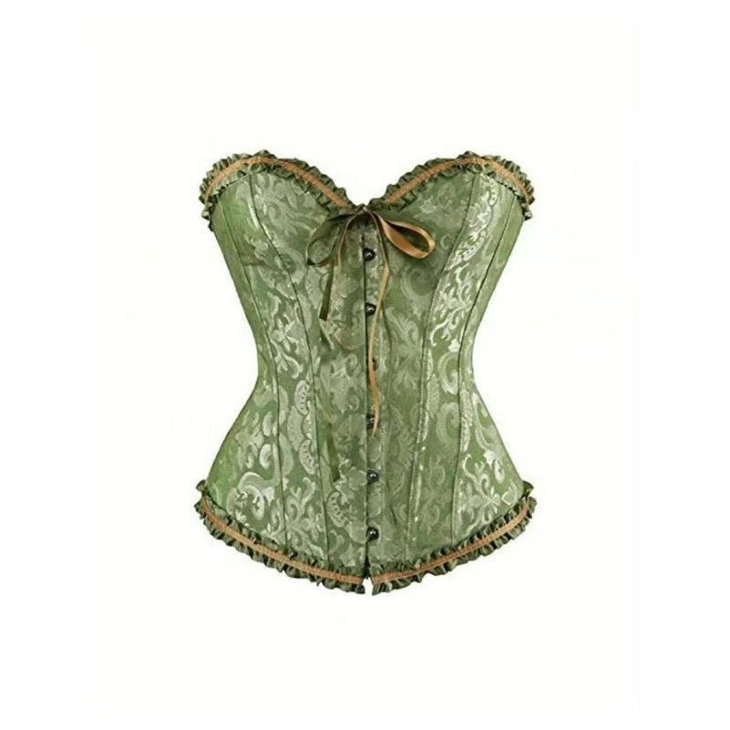 Halloween Ladies' Bustier Top Renaissance Corset Lace Push up Bodyshaper Top with Adjustable Fit for Women'S Fashion Night Out Bodysuit Womenswear