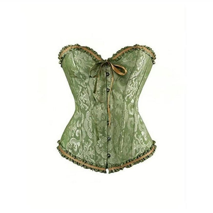 Halloween Ladies' Bustier Top Renaissance Corset Lace Push up Bodyshaper Top with Adjustable Fit for Women'S Fashion Night Out Bodysuit Womenswear