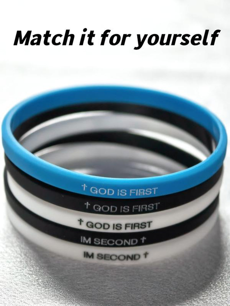 Silicone Wristband, Fashionable Wristband for Women & Men, Trendy All-Match & Exquisite Jewelry for Birthday Gift