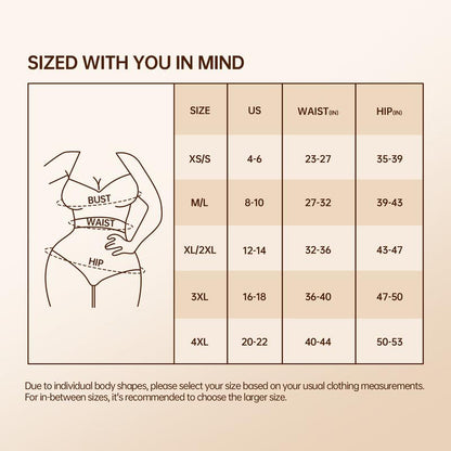 DODOGOGO Shapewear for Women - High-Waisted Shapewear Tummy Control Shorts, Faja Body Shaper, Underwear for Women