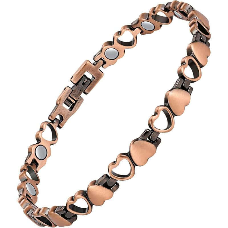 Jecanori Magnetic Copper Anklets for Women Copper Ankle Bracelet for Women 99.99% Pure Copper with Magnets for Feet & Ankles (X Shape) Fashionable Jewelry Trendy Fashionable Accessories