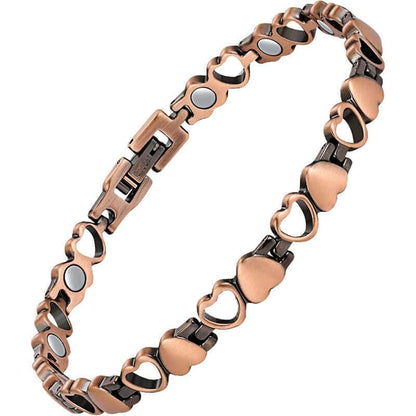 Jecanori Magnetic Copper Anklets for Women Copper Ankle Bracelet for Women 99.99% Pure Copper with Magnets for Feet & Ankles (X Shape) Fashionable Jewelry Trendy Fashionable Accessories