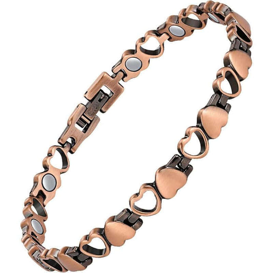 Jecanori Magnetic Copper Anklets for Women Copper Ankle Bracelet for Women 99.99% Pure Copper with Magnets for Feet & Ankles (X Shape) Fashionable Jewelry Trendy Fashionable Accessories