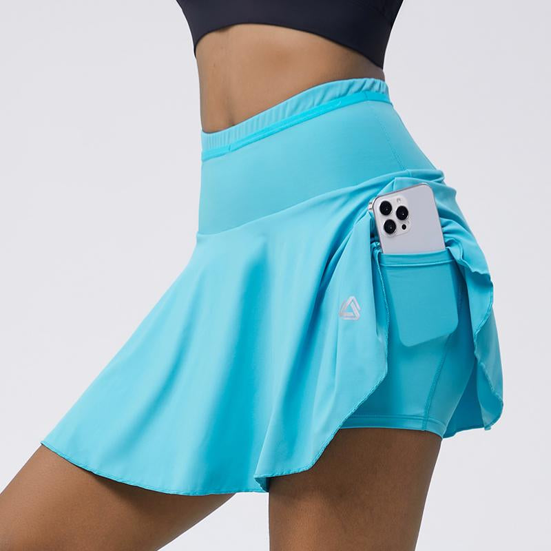 AFZ Women'S Pleated Tennis Skirts 2025 Flowy High Waisted Lightweight Athletic Golf Skorts with Shorts Pockets, Spring Female Design