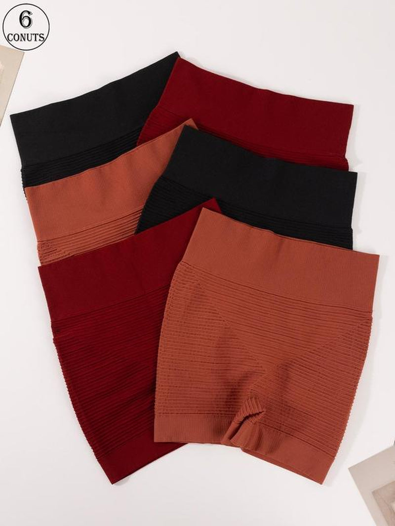 Women'S Solid Color High Waist Shapewear Shorts, Breathable Comfortable Shapewear Bottoms for Daily Wear, Ladies Shapewear Bottoms for All Seasons