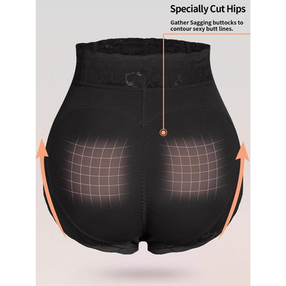 [Feelpop]Tummy Control Shaping Panties for Women High Waist Shapewear Comfortable Shapewear Quad Pants Compression