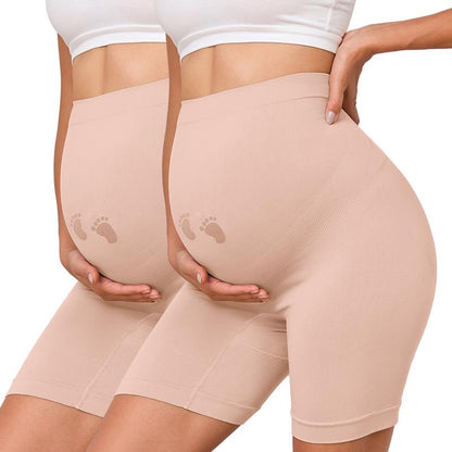 Maternity Shapewear for under Dresses over Belly Pregnancy Underwear Mid-Thigh High Waist Shorts Panties for Baby Shower Maternity Dress Maternity Underwear for All Trimester Maternity Fall Maternity Dress Maternity Clothes for Photoshoot