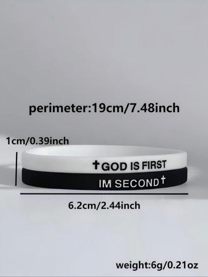 Silicone Wristband, Fashionable Wristband for Women & Men, Trendy All-Match & Exquisite Jewelry for Birthday Gift