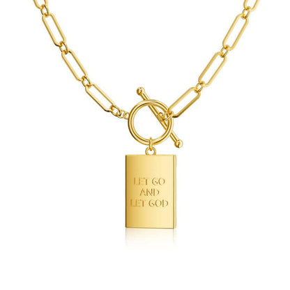 Tewiky Charm Outdoorfun Cross Choker Necklace for Women, Back Engraved with Jesus’ Blessing Message Thick Chunky Paperclip Chain Hip Hop Necklace Unisex Jewelry,Cuban Link Chain for Women Trendy Fashion Jewelry Gifts