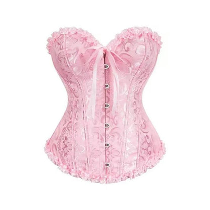 Halloween Ladies' Bustier Top Renaissance Corset Lace Push up Bodyshaper Top with Adjustable Fit for Women'S Fashion Night Out Bodysuit Womenswear