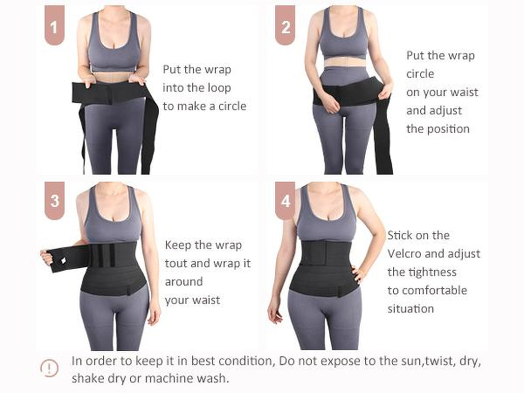 Feelingirl Snatch Me up Wrap One Size Fits up to 5XL for Women Comfortable Invisible Wrap Tummy Control Wrap Belt Gym Accessories Shapewear Tts Dealsforyoudays