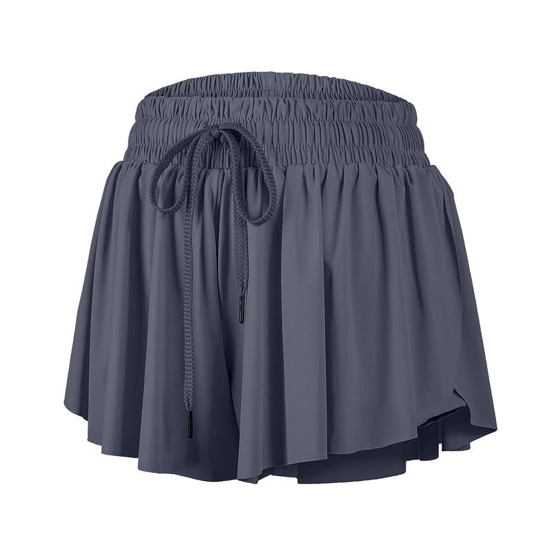 Flowy Athletic Shorts for Women Workout Running Gym Yoga Tennis Skirt Butterfly Skort with Pockets Cute Comfy Lounge Spandex Sweat Pants Teen Girls Trendy Clothes Casual Summer Outfits