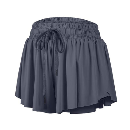 Flowy Athletic Shorts for Women Workout Running Gym Yoga Tennis Skirt Butterfly Skort with Pockets Cute Comfy Lounge Spandex Sweat Pants Teen Girls Trendy Clothes Casual Summer Outfits