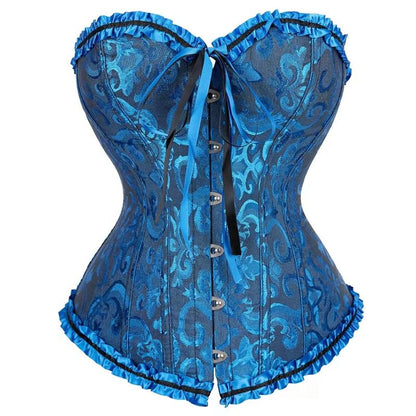 Halloween Ladies' Bustier Top Renaissance Corset Lace Push up Bodyshaper Top with Adjustable Fit for Women'S Fashion Night Out Bodysuit Womenswear