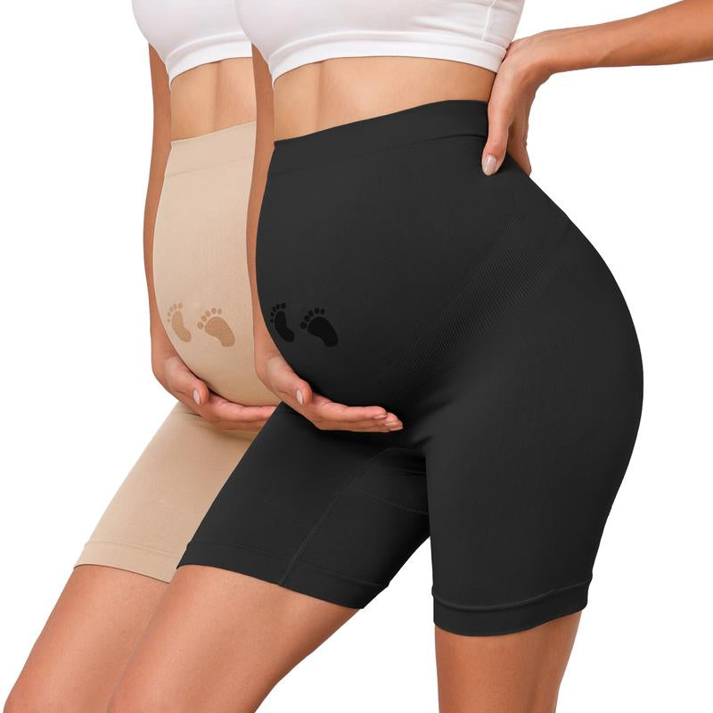 Maternity Shapewear for under Dresses over Belly Pregnancy Underwear Mid-Thigh High Waist Shorts Panties for Baby Shower Maternity Dress Maternity Underwear for All Trimester Maternity Fall Maternity Dress Maternity Clothes for Photoshoot