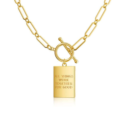 Tewiky Charm Outdoorfun Cross Choker Necklace for Women, Back Engraved with Jesus’ Blessing Message Thick Chunky Paperclip Chain Hip Hop Necklace Unisex Jewelry,Cuban Link Chain for Women Trendy Fashion Jewelry Gifts