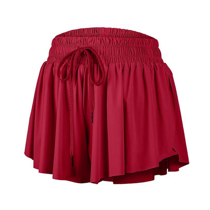 Flowy Athletic Shorts for Women Workout Running Gym Yoga Tennis Skirt Butterfly Skort with Pockets Cute Comfy Lounge Spandex Sweat Pants Teen Girls Trendy Clothes Casual Summer Outfits