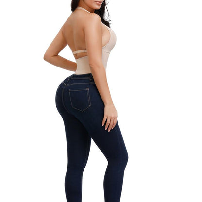 Feelingirl Thong Bodysuit for Women Backless Shapewear Mesh Shapewear Fabric Womenswear Comfort