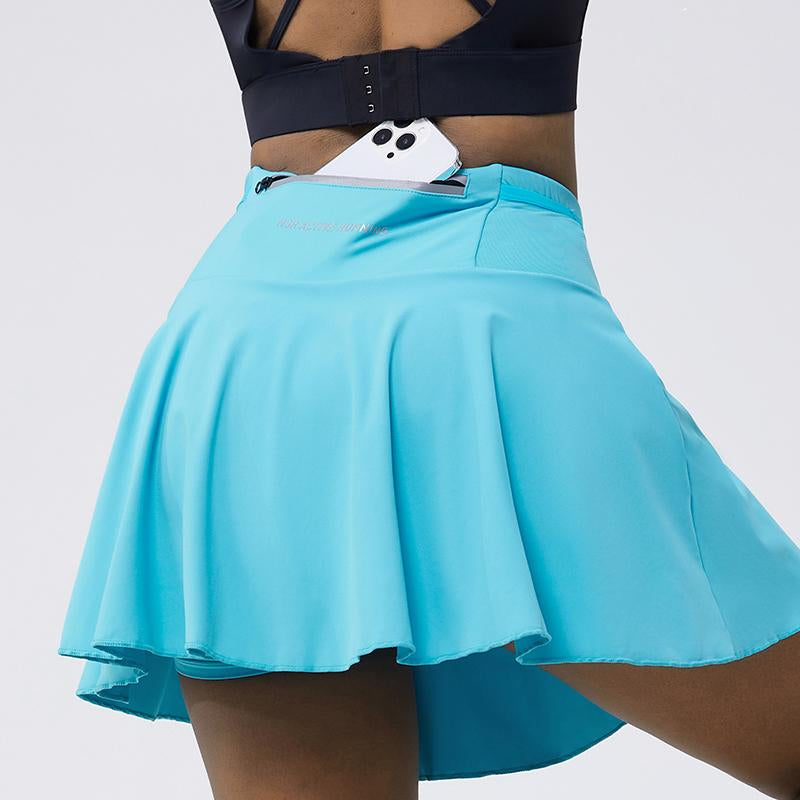 AFZ Women'S Pleated Tennis Skirts 2025 Flowy High Waisted Lightweight Athletic Golf Skorts with Shorts Pockets, Spring Female Design