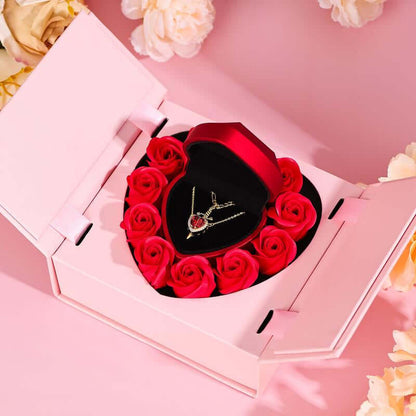 MEIITRUE 14K Gold Plated Heart Pendant Necklace for Women & Men Zirconia Dagger Cross Layer Necklace Matching Jewelry for Couples