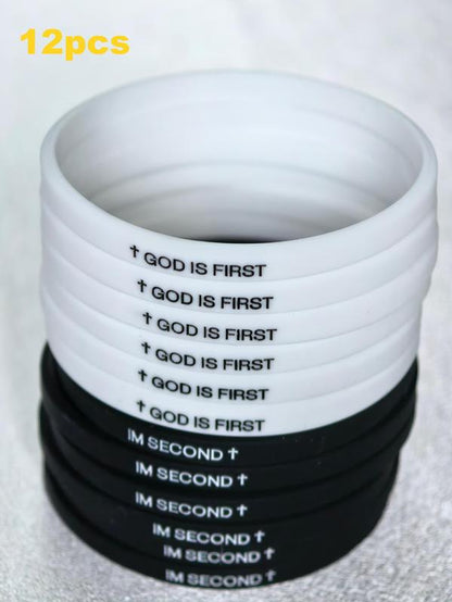 Silicone Wristband, Fashionable Wristband for Women & Men, Trendy All-Match & Exquisite Jewelry for Birthday Gift