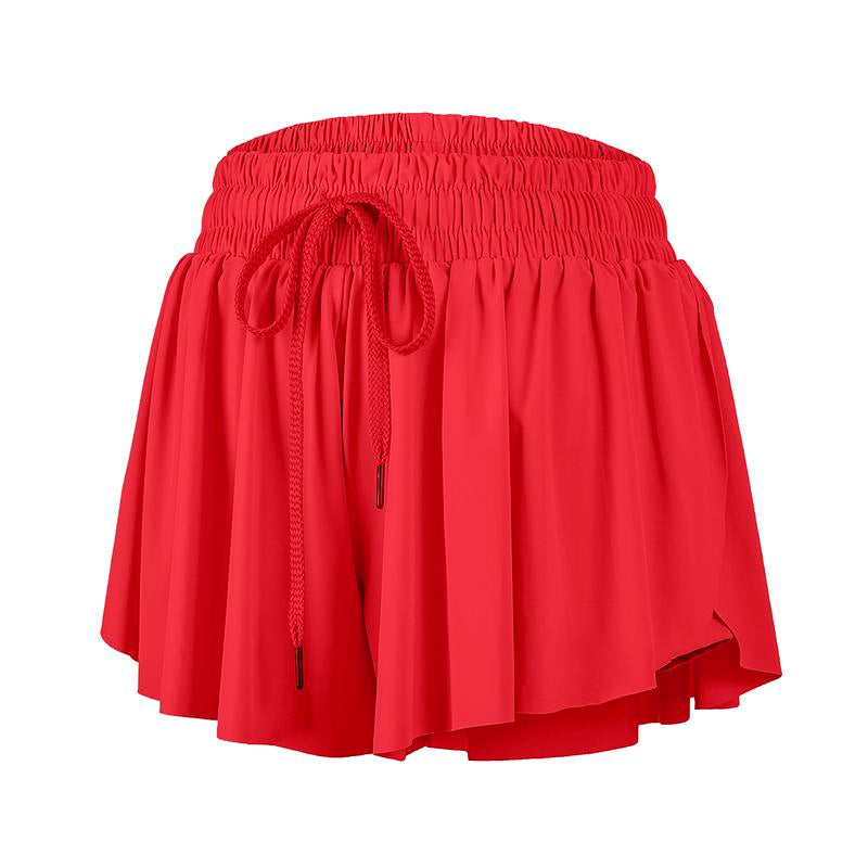 Flowy Athletic Shorts for Women Workout Running Gym Yoga Tennis Skirt Butterfly Skort with Pockets Cute Comfy Lounge Spandex Sweat Pants Teen Girls Trendy Clothes Casual Summer Outfits