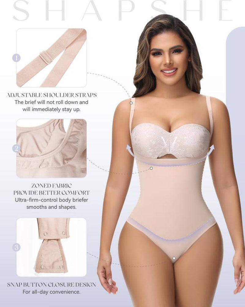 SHAPSHE Tummy Control Thong Shapewear for Women