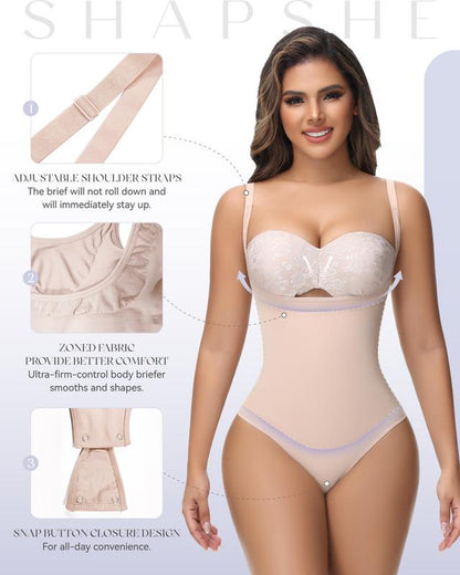 SHAPSHE Tummy Control Thong Shapewear for Women