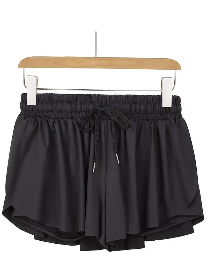 Flowy Athletic Shorts for Women Workout Running Gym Yoga Tennis Skirt Butterfly Skort with Pockets Cute Comfy Lounge Spandex Sweat Pants Teen Girls Trendy Clothes Casual Summer Outfits