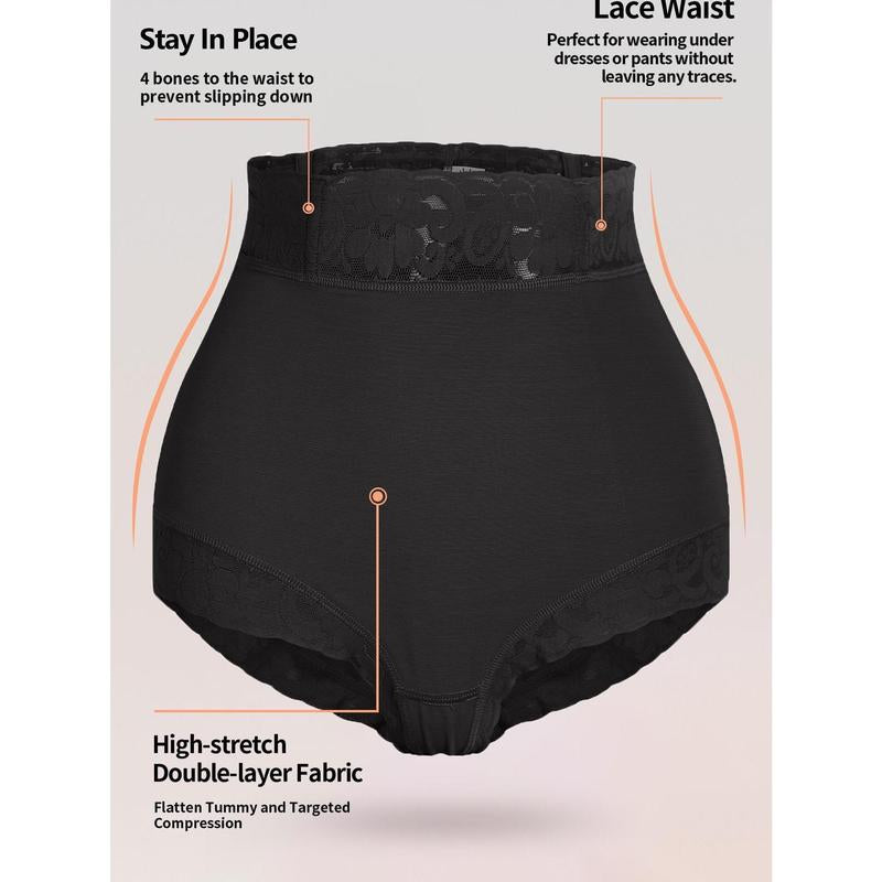 [Feelpop]Tummy Control Shaping Panties for Women High Waist Shapewear Comfortable Shapewear Quad Pants Compression